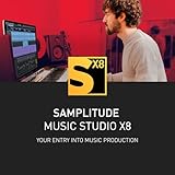 SAMPLITUDE Music Studio X8 - Einstieg in die Welt von MAGIX Pro Audio | Audio Software | Musikprogramm | für Windows 10/11 PC | 1 Volllizenz inkl. Backup-CD im praktischen Versandkarton