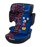 Bebeconfort Disney Hera i-Safe, Reboarder Kindersitz, 3,5–12 Jahre (100–150 cm), Mickey Maus Kindersitz, Klappbar, Gurtinstallation, 14 Kopfstützenpositionen, Fun Mickey