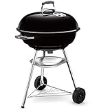 Weber Compact Kettle Holzkohlegrill, 57 cm, Schwarz (1321004), 58x66x96 cm