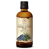Zirbelkieferöl 100ml - 100% Naturliche & Reines Ätherisches Zirbenöl - Pinus Cembra - Zirben Öl für Sauna - Aromatherapie - Aroma Diffuser - Naturreines Öl aus der Zirbe - Arvenöl