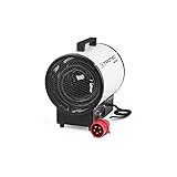 TROTEC Elektroheizer TDS 50 R mit 9 kW Heizlüfter Heizgerät Bauheizer mit integriertem Thermostat, Überhitzungsschutz