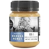 Steens Manuka Honey MGO 85+ - ein roher 100% zertifizierter multifloraler Manuka Honig - abgefüllt und versiegelt in Neuseeland - 340 g