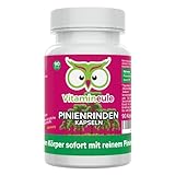 Pinienrindenextrakt Kapseln - hochdosiert - 500 mg reines OPC - 527 mg Extrakt - Qualität aus Deutschland - ohne Zusätze - vegan - laborgeprüft - starkes Antioxidans - Vitamineule®