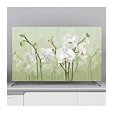 LCKKJHG Monitorabdeckung, TV-Abdeckung, Schutz, Staubschutz, Haushalt, hängende TV-Staubabdeckung, Zuhause, universelle Blumendekoration, einfach (C,70 Zoll 161 x 96 cm)