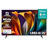 Hisense TV 75' 4K Ultra HD 75A6N Smart TV VIDAA U7, Dolby Vision, HDR 10+, DTS Virtual:X, Game Mode, Alexa Built-in, VIDAA Voice, DVB-T2/S2 HEVC 10 Tuner, Lativù 4K