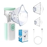 SUNZWO Inhalationsgerät für Erwachsene & Kinder – Leises, tragbares Inhaliergerät mit USB-Aufladung – Vernebler für Asthma, Erkältung & Allergie – BPA-frei & für Zuhause oder unterwegs
