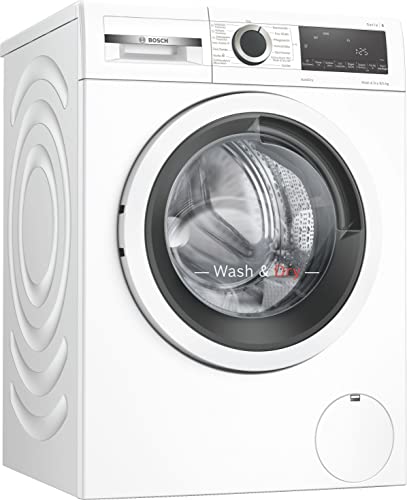 Bosch WNA13470 Serie 4 Waschtrockner, 8 kg Waschen & 5 kg Trocknen, 1400 UpM, AutoDry optimale Trocknung, EcoSilence Drive leiser und effizienter Motor, Wash & Dry 60' Wäschepflege in 60 Minuten