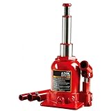 Torin BIG RED Jacks 4t Hydraulischer Wagenheber 160-390mm Wagenheber Hydraulisch Doppel-Ram niedriges Profil für Autoreparatur und Hausaufzug carjackers Autoheber Bottle Jack TF0402