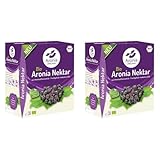 Aronia ORIGINAL Bio Aronia Nektar | 3 Liter Bio Nektar aus Aroniasaft, Birnensaft und Traubensaft | Vegan, ohne Konservierungsstoffe, ohne Zuckerzusatz (lt. Gesetz) (Packung mit 2)