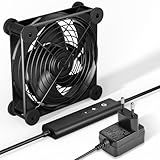 upHere AC 220V Lüfter 120mm,DC 12V PC Ventilator,Dual Kugellager mit 5 Einstellbare,Geschwindigkeiten mit AC Geschwindigkeit Kontrolle DC 12V Kühlung Lüfter für PC Laptop,1PCS,U2DC1-1.…