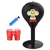 Freistehender Boxsack – Standboxsack mit Cartoon-Muster, freistehender aufblasbarer Tisch | Tragbares Hand-Auge-Koordinationstrainer, Sporttrainer