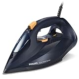 Philips Series 7000 Dampfbügeleisen – 3000 W, konstante Dampfleistung 55 g/min, Dampfstoß 250 g, Vertikaldampf, SteamGlide Elite Bügelsohle, Blau/Gelb (DST7060/20)