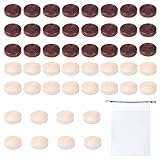 48 Schachfiguren, Backgammon-brettspiel, Pädagogisches Dame-Spiel, Runde Schachfiguren Aus Holz, Internationale Dame-schachfiguren, Universelles Schachfiguren-zubehör,