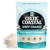 Celtic Coastal Grau, grob, 0,7 kg – 740 ml, 100 % biologisch und unraffiniert, reich an 82+ essentiellen Mineralien, handgeerntete französische keltische Kristalle