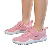 pxjsdwe sandalen barfußschuhe kinder, Unisex Kinder Barfussschuhe Breite Junge Mädchen Barfußschuhe Atmungsaktiv Leicht Laufschuhe Weich Rutschfest Wanderschuhe Sneaker Outdoor Sportschuhe 27