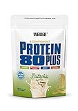 WEIDER Protein 80 Plus Mehrkomponenten Protein Pulver, Eiweißpulver für cremige, unverschämt leckere Eiweiß Shakes, Kombination aus Whey, Casein, Milchprotein-Isolat & Ei-Protein, Pistazie, 500g