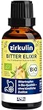 Zirkulin Bitter-Elixir – Bio Bittertropfen 50ml - Bitterstoffe aus 11 erlesenen Kräutern 4-8:1 Extrakt – Hildegard von Bingen – vegan, zuckerfrei – Reichweite 1.800 Tropfen