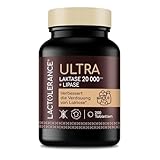 LACTOLERANCE ULTRA – Doppelte Wirkung mit Laktase (20.000 FCC) & Lipase (500 UI) – Optimale Verdauung von Laktose & Fetten – 200 Tabletten in der Vorratsflasche