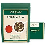 VAHDAM, Original Chai Spiced Black Tea (200g) Mischung Aus Schwarzer Tee, Zimt, Kardamom, Nelken Und Schwarzem Pfeffer | Gewürzter Chai Tee | Brühen Chai Latte