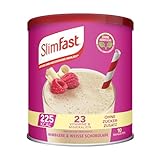 SlimFast Milchshake Pulver Himbeere + Weiße Schokolade I Eiweißreicher, kalorienarmer Diät-Shake I Diät-Pulver für eine gewichtskontrollierende Ernährung I Nur 225 Kalorien pro Protein-Shake I 365 g