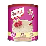 Slim Fast Milchshake Pulver Himbeere + Weiße Schokolade I Kalorienreduzierter Abnehm Shake mit hohem Eiweißanteil I Diät-Pulver für eine gewichtskontrollierende Ernährung I 365g
