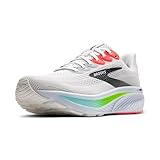 Brooks Herren Ghost 17 Laufschuh, White/Pink Clay/Gecko, 45 EU
