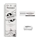 Störtebekker® Premium - 100 scharfe Rasierklingen für Rasierhobel & Rasiermesser - aus schwedischem Edelstahl - geeignet für empfindliche Haut - inkl. hochwertiger Verpackung