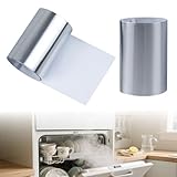 Hohitenz Dampfsperrfolie für Geschirrspüler, 2 Stück, 695×75 mm – Hitzeschutzfolie für Arbeitsplatte, kompatibel mit Beko/Whirlpool/Bauknecht – Aluminium Dampfbremsfolie