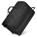 REDOLZ XL sehr große Jumbo Trolley-Reisetasche mit Rollen 80 cm [Sondergröße] Volumen mit Dehnfalte erweiterbar von 110 auf 140 Liter | extra Bodenfach für Männer & Frauen (Duffle Essentials)