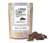 Lower Carb Schokoladenkuchen Backmischung | bio, glutenfrei, keto Diät, für Backform, Muffin, Brownie - Mandelmehl - laktosefreie lowercarb lebensmittel, zuckerfreie Schokolade*, Organic Workout