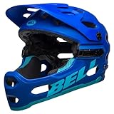 BELL Unisex -Erwachsene Super 3r MIPS Fahrradhelm, mat Blue/Bright Blue, M (55-59 cm)