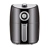 Tower T17023 Vortx Heißluftfritteuse für die Ganze Familie mit Schneller Luftzirkulation - 30-Minuten-Timer - Airfryer Heißluftfritteuse Klein 2,2 l - Schwarz