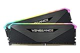 Corsair Vengeance RGB RT 32 GB (2 x 16 GB) DDR4 3.600MHz C16 Arbeitsspeicher (Dynamische -Beleuchtung, Optimiert für AMD 300/400/500 Series, Kompatibilität mit Intel Schwarz