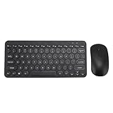 Cuifati 2,4G Drahtlose Gaming -Tastatur und Mauskombination, 78 Tasten Ergonomische Tastatur mit Maus, Stille Tragbare Computertastatur und Drahtlose Mäuse, die für Desktop -Laptop