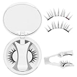 QUEWEL magnetische-Wimpern natürlicher Look, tragbare Magnet-Wimpern mit Applikator, verbesserte Wimpern-Magnetisch angenehmer und passender zu tragen, einfach anzubringen und zu entfernen (NZ-H)