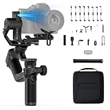 Feiyu SCORP Mini 2 Kit [Offizieller] All-in-1 Stabilisator für spiegellose Kameras/GoPro/Smartphones, AI-Tracking-Gimbal mit Touchscreen, und integriertem Griff - Schwarz