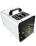 Ozongenerator Negativer Ionen Generator,60.000mg/h Digitaler 2-in-1 Ozon Luftreiniger Industrieller Ozongerät Ionisator für Auto und Wohnung,Kommerzielle O3 Ozonisator Geruchskiller für Rauch Haustier