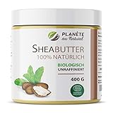 SheaButter Biologisch - Karité Butter - 100% Rein -100% Natürlich - Unraffiniert (400 g (1er Pack))