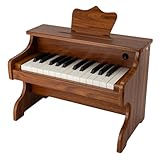 Holz Kinder Klavier Tastatur, 25 Tasten, 40Hz Standardtonhöhe, Mini Musik Lerninstrument Spielzeug Holzklavier für Kleinkinder Mädchen Jungen