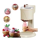 WAOCEO Eismaschine Softeis Maschine Halbautomatische 1000ML Haushalt EIS, Der Maschine Obst Dessert Joghurt Kegel Eismaschine Speiseeisbereiter