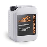 CAIRCON Natürliches Holzwurmmittel – präventiver Schutz vor Holzwurm, Holzbock & Holzschädlinge – für Möbel & Garten innen & außen – 5L