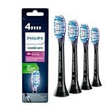 Philips Sonicare Original G3 Premium Gum Care Standard Schallzahnbürstenköpfe - 4er-Pack in Schwarz (Modell HX9054/33)