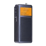 Muuoeou HRD205 Mini Tragbarer Hochempfindlicher Bluetooth-Sender Radio Stereo FM Wiederaufladbares Seniorenradio