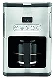 Krups KM442D Premium Filter-Kaffeemaschine | 10-15 Tassen | 1,000 Watt | programmierbar | Warmhaltefunktion | edelstahl | schwarz