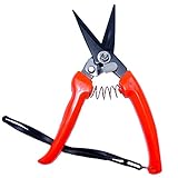 Professionelle Klauenschere für Schafe und Ziegen, 20,3 cm, Rot-Schwarz, Gezahnte Klingen
