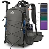LUROON Wanderrucksack 40L Herren Damen Wasserdichter Rucksack Ultraleicht Reiserucksack Trekkingrucksack mit Reflexstreifen Faltbarer Rucksack Für Camping Wandern Klettern Radfahren