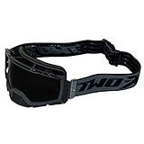 TWO-X Cross-Brille - Motocross-Brille mit getöntem schwarzen Glas - Kratzfeste Brille - Enduro & Downhill - Schutz-Brille - Atom - Outbreak-Grau