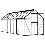 Artikelgewächshaus Anthrazit Aluminium 9,31 m,Rasen & Garten,Gartenarbeit,Gewächshäuser