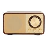 ASHATA Retro Bluetooth Lautsprecher, Vintage Dekor, Kleiner Kabelloser BT Lautsprecher, Altmodischer Outdoor Lautsprecher, Vintage Lautsprecher, Klare Klangqualität für Cafés,