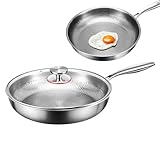 Generisch Titanium Hämmerte Pan Pro, Titanium -Kochgeschirr, Pan -Selpall -Pfanne mit Titan, vielseitig und sicher, 11,81 Zoll, perfekt für Küche und Zuhause